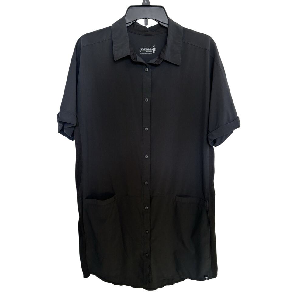 Smartwool Merino Sport Shirt Dress Black Medium Outdoors Gorpcore